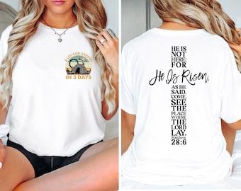 A Lot Can Happens In 3 Days Shirt, Retro Easter Day Shirt, He Is Risen Shirt, Jesus Shirt, Easter Gift, Christian Family Shirt