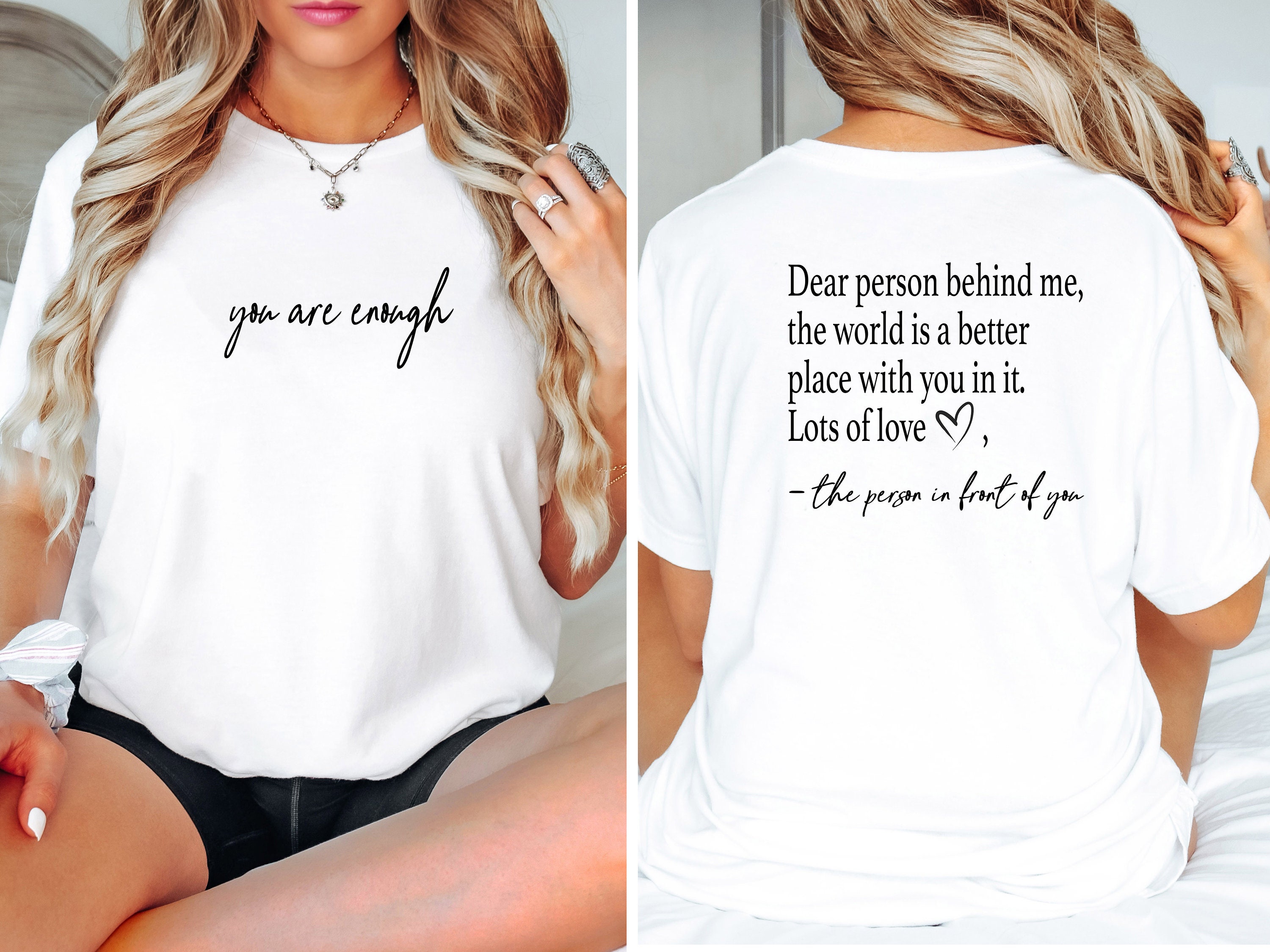 Dear Person Behind Me Hoodie, Aesthetic Sweatshirt, Dear Person Behind Me Sweatshirt, Positivity Sweatshirt, You Are Enough Hoodie