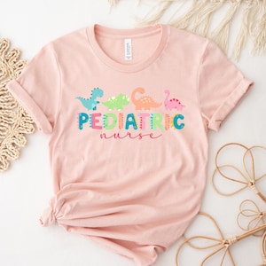 Pediatrics Shirt, Pediatrics Dinosaurs T-shirt, PEDS T shirt, Peds Nurse Tshirt, Cute Peds Nurse Tee, Pediatric Nurse Gift, PEDS Gifts image 8