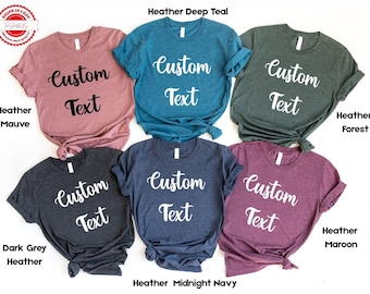 Custom Text Shirt, Inspired Shirt, Your Design Here Shirt, Personalized Shirt, Custom Gift, Unisex, Youth, Toddler Tee