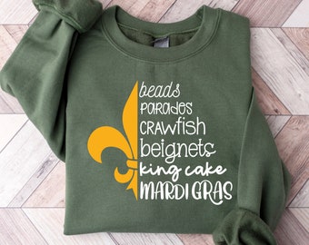 It's Mardi Gras Y'all, Mardi Gras Shirt, Adult Mardi Gras Shirt, New Orleans Tee, Womens Graphic Shirt, NOLA Shirt, Fat Tuesday Shirt