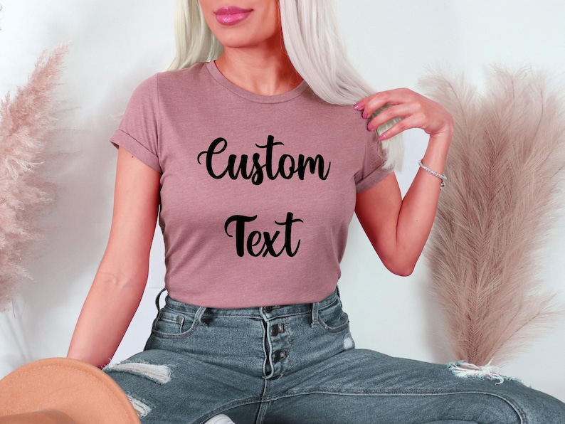 Custom Text Shirt, Inspired Shirt, Your Design Here Shirt, Personalized Shirt, Custom Gift, Unisex, Youth, Toddler Tee image 3