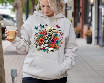 Good Energy Is Contagious Shirt, Skeleton Flower Shirt, Inspirational Shirt, Mental Health Awareness Shirt