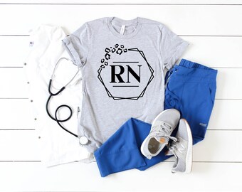 Registered Nurse Shirts Pocket, RN Shirts, leopard RN tshirt, Nursing Shirt, Nursing School Tee, Nurse Week Shirt, Nurse Student Shirt