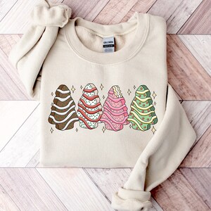 Christmas Cake Sweatshirt, Holiday Apparel, Tis The Season,Christmas Crewneck Sweater, Christmas Sweater Women, Christmas Shirt, Holidays image 2