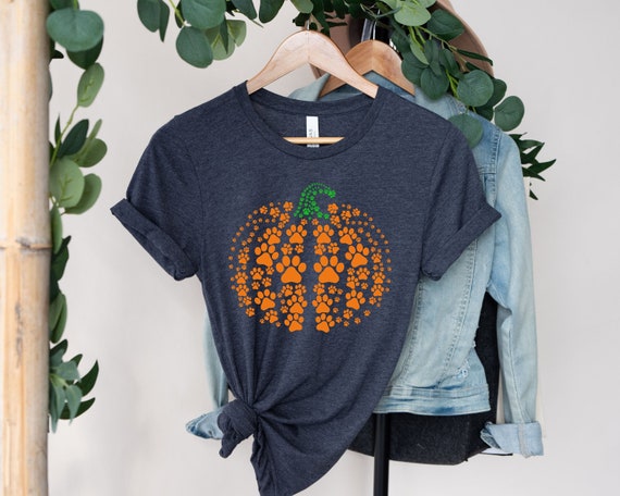 paw pumpkin shirt, paw print shirt, pumpkin dog shirt, dog halloween shirt,retro pumpkin, Halloween Shirt, Halloween Sweatshirt,Thanksgiving