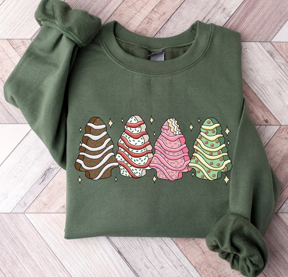 Christmas Cake Sweatshirt, Holiday Apparel, Tis The Season,Christmas Crewneck Sweater, Christmas Sweater Women, Christmas Shirt, Holidays