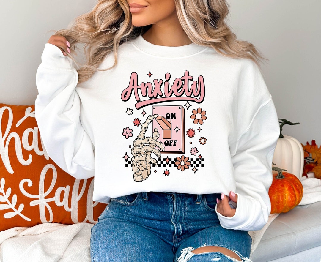 Anxiety on Shirt, Funny Shirt, Cute Psychology Student Gift, Anxiety ...