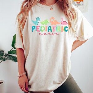 Pediatrics Shirt, Pediatrics Dinosaurs T-shirt, PEDS T shirt, Peds Nurse Tshirt, Cute Peds Nurse Tee, Pediatric Nurse Gift, PEDS Gifts image 3