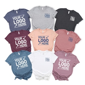 Custom Logo Shirts, Personalized Logo Shirt, Custom Design Shirt, Custom Text Shirt,Your Business Logo or Brand Logo T Shirt,Team Logo Shirt image 2
