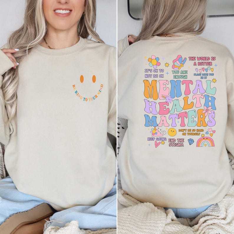 Mental Health Matters Shirt, Mental Health Shirts, Women Inspirational Shirts, Inspirational Gifts, Gift for Her image 4