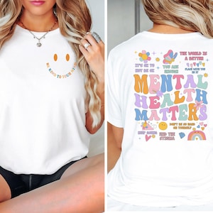 Mental Health Matters Shirt, Mental Health Shirts, Women Inspirational Shirts, Inspirational Gifts, Gift for Her image 5