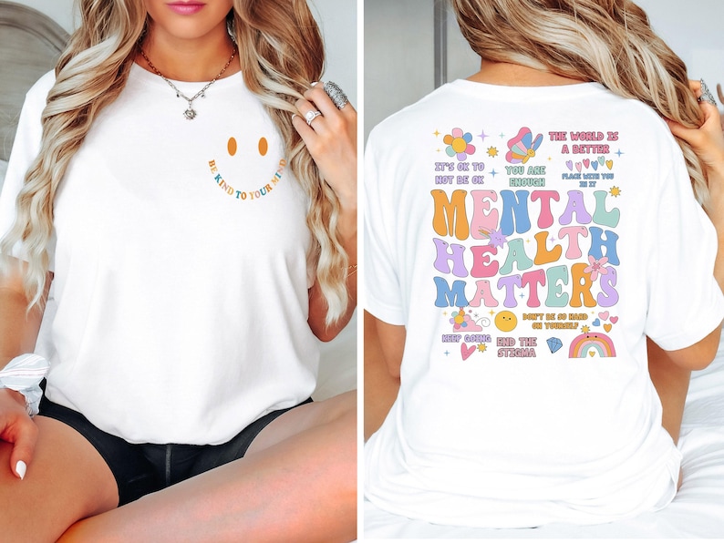 Mental Health Matters Shirt, Mental Health Shirts, Women Inspirational Shirts, Inspirational Gifts, Gift for Her image 5