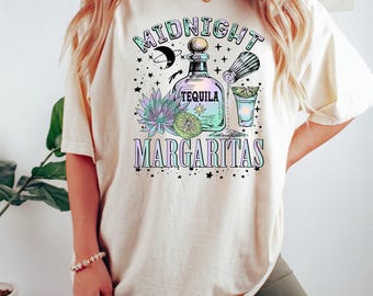 Midnight Margaritas Shirt, Tequila Shirt, Witchy Shirt, Witch Shirt, Midnight Margarita, Spooky Shirt, Halloween Shirt,Gift For Witchy Women