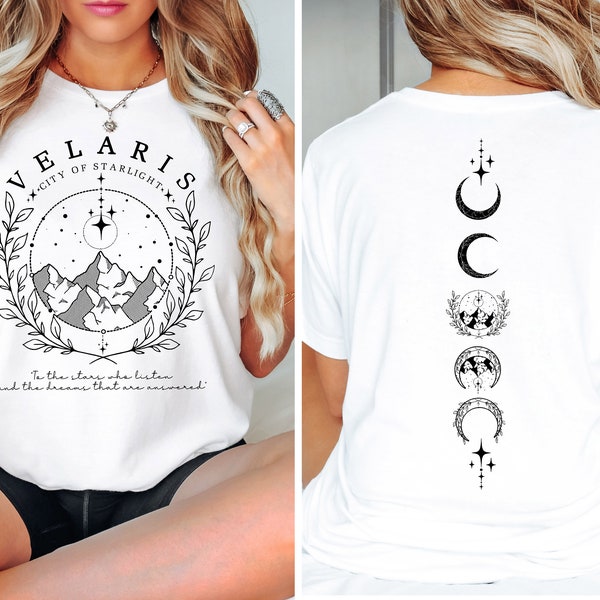 Velaris City Of Starlight ACOTAR Two-Sided Sweatshirt, The Night Court Shirt, Court of Dreams, Rhysand, Cassian, Sarah J Maas, Booklover Tee