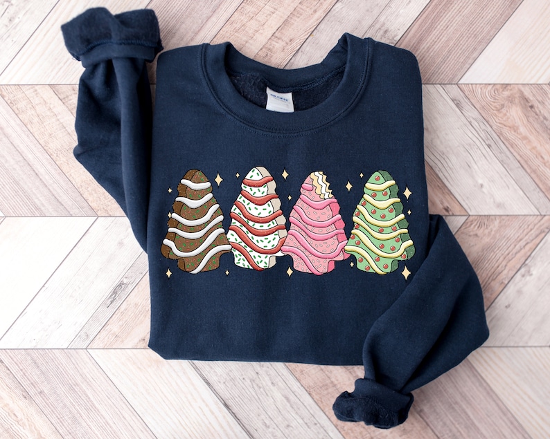 Christmas Cake Sweatshirt, Holiday Apparel, Tis The Season,Christmas Crewneck Sweater, Christmas Sweater Women, Christmas Shirt, Holidays image 4