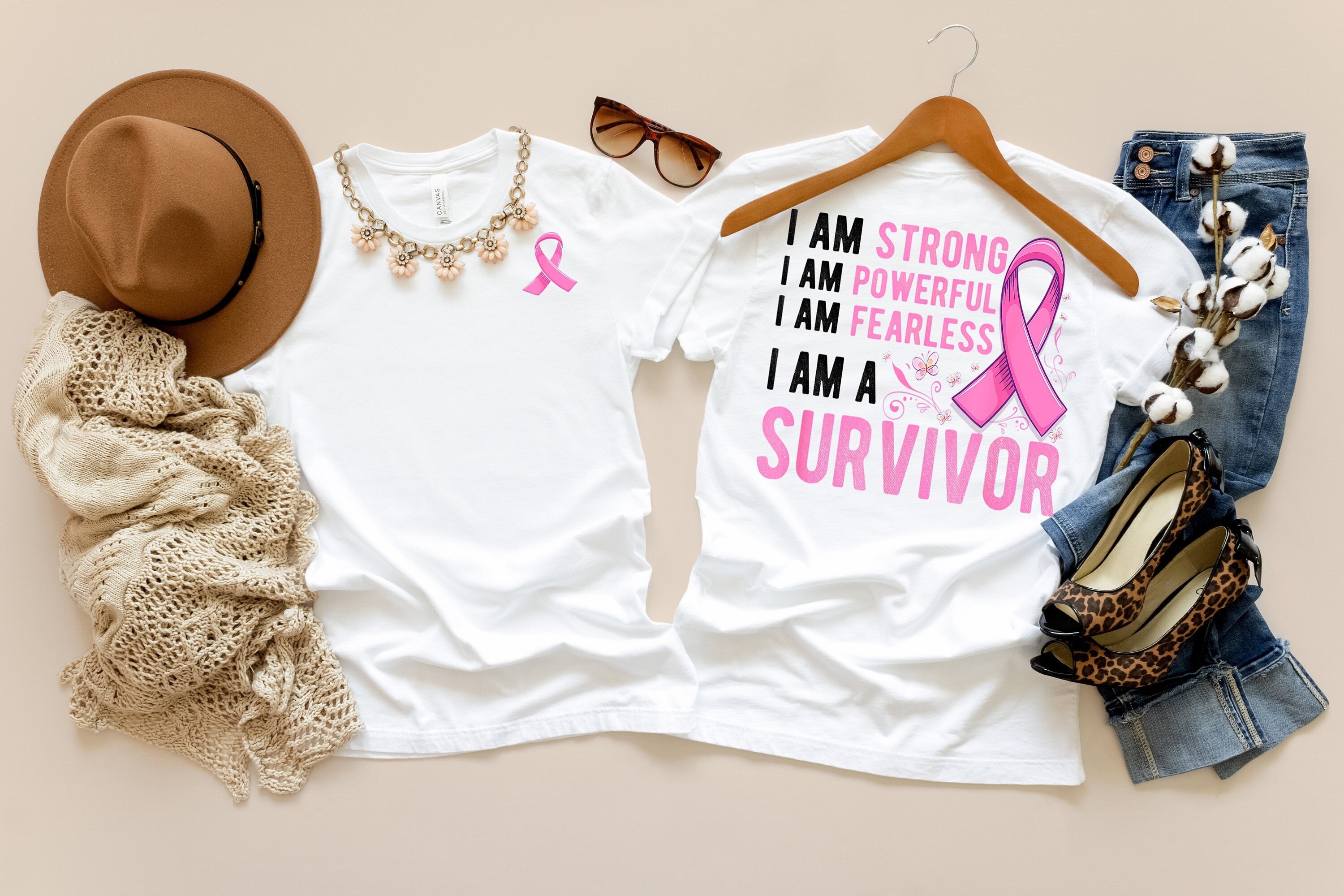 I Am A Survivor Shirt Breast Cancer Gift, Cancer Awareness Tee, Pink ...