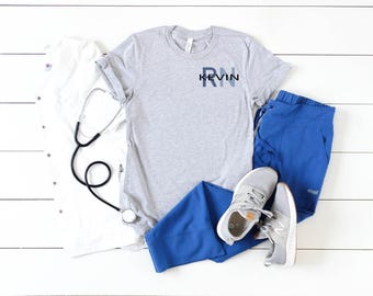 Personalized Registered Nurse Shirt for Custom Nurse Shirt Gifts Man Shirt Nurse Appreciation Gift for RN Nurse T-Shirt Week RN Nurse Tee