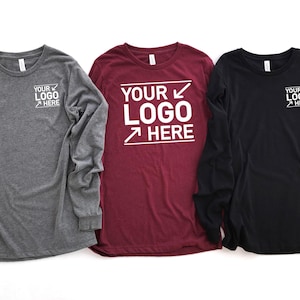 Custom Logo Shirts, Personalized Logo Shirt, Custom Design Shirt, Custom Text Shirt,Your Business Logo or Brand Logo T Shirt,Team Logo Shirt image 4