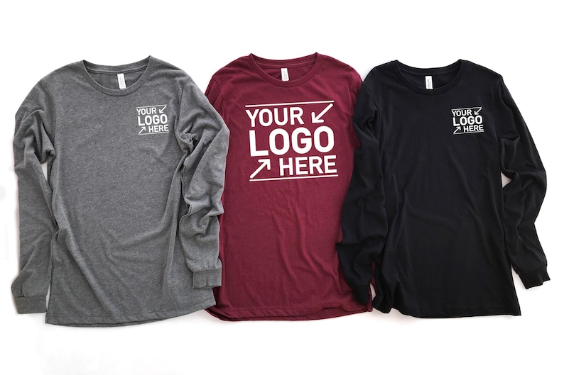 Custom Logo Shirts, Personalized Logo Shirt, Custom Design Shirt, Custom Text Shirt,Your Business Logo or Brand Logo T Shirt,Team Logo Shirt image 4