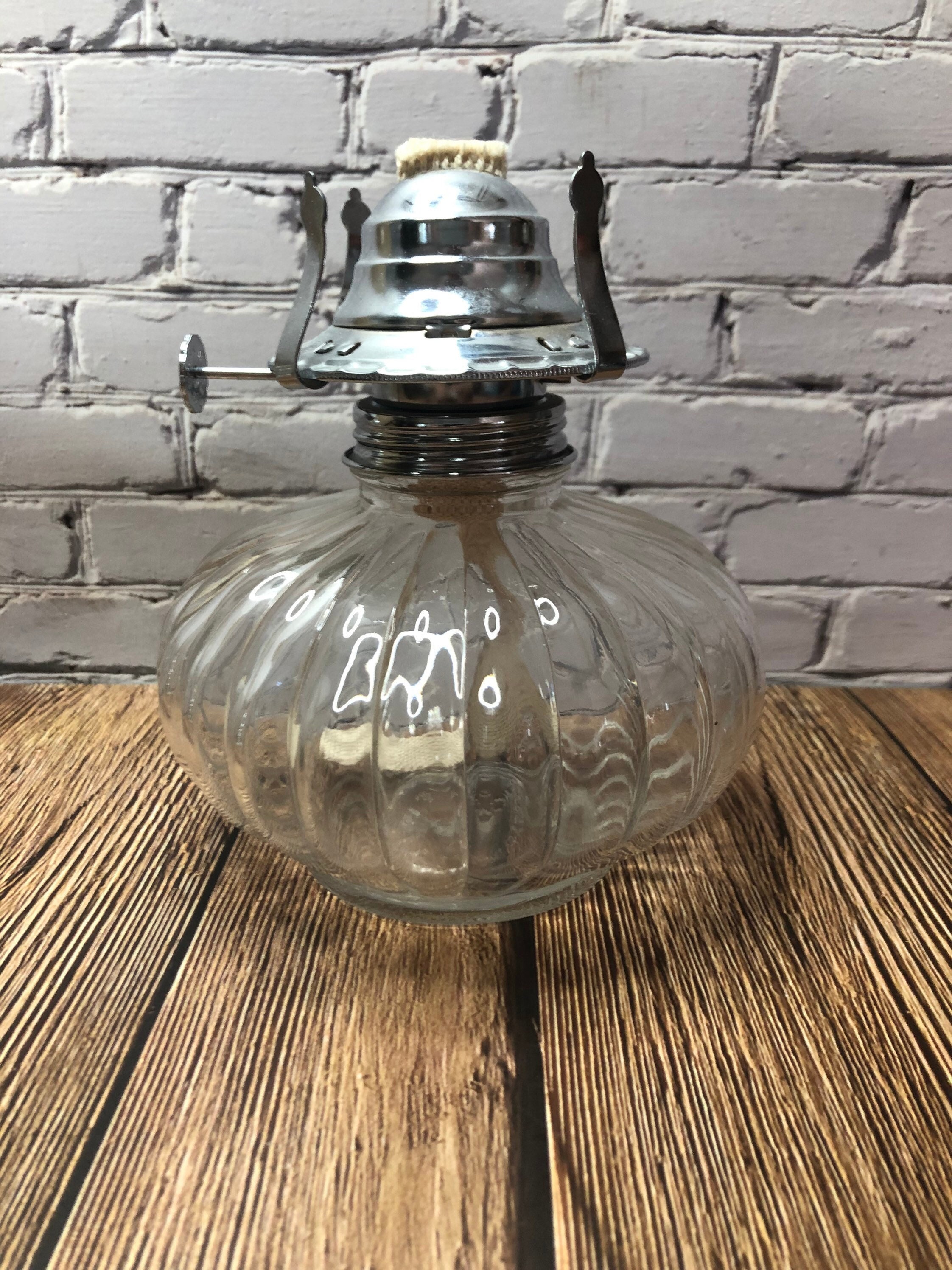 MCM 1960s Lamplight Farms Ellipse Oil Kerosene Lamp 330 Vintage Rotary