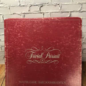 1980s Trivial Pursuit Master Game, Baby Boomer Edition, Retro Board Game, Decor, Entertaining