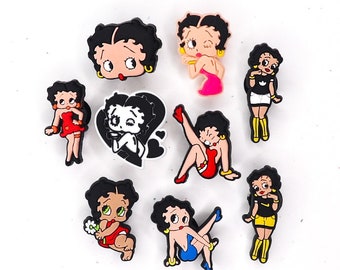 BETTY BOOP PINS LOT #44 TWO PIECE LASER CUT SET RETIRED ITEM 
