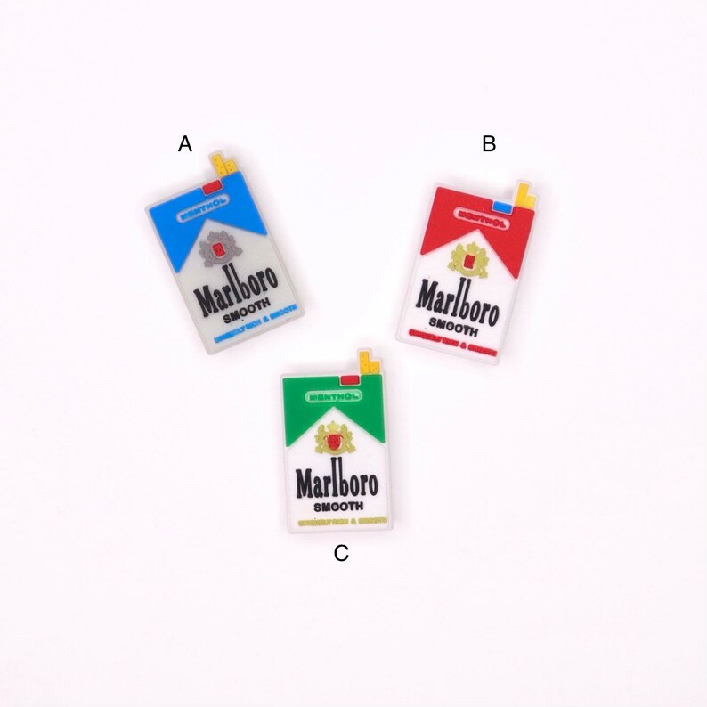 Marlboro Crocs Charms Cigarette Shoe Charms Smoker Charms Etsy