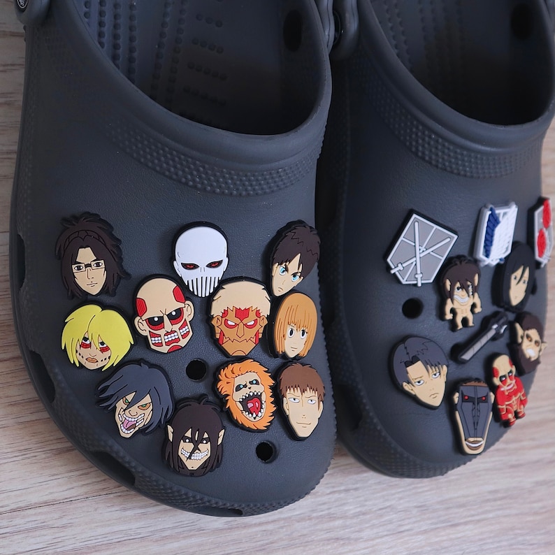 Attack on Titans Crocs Charms AOT Anime Shoe Charms Etsy