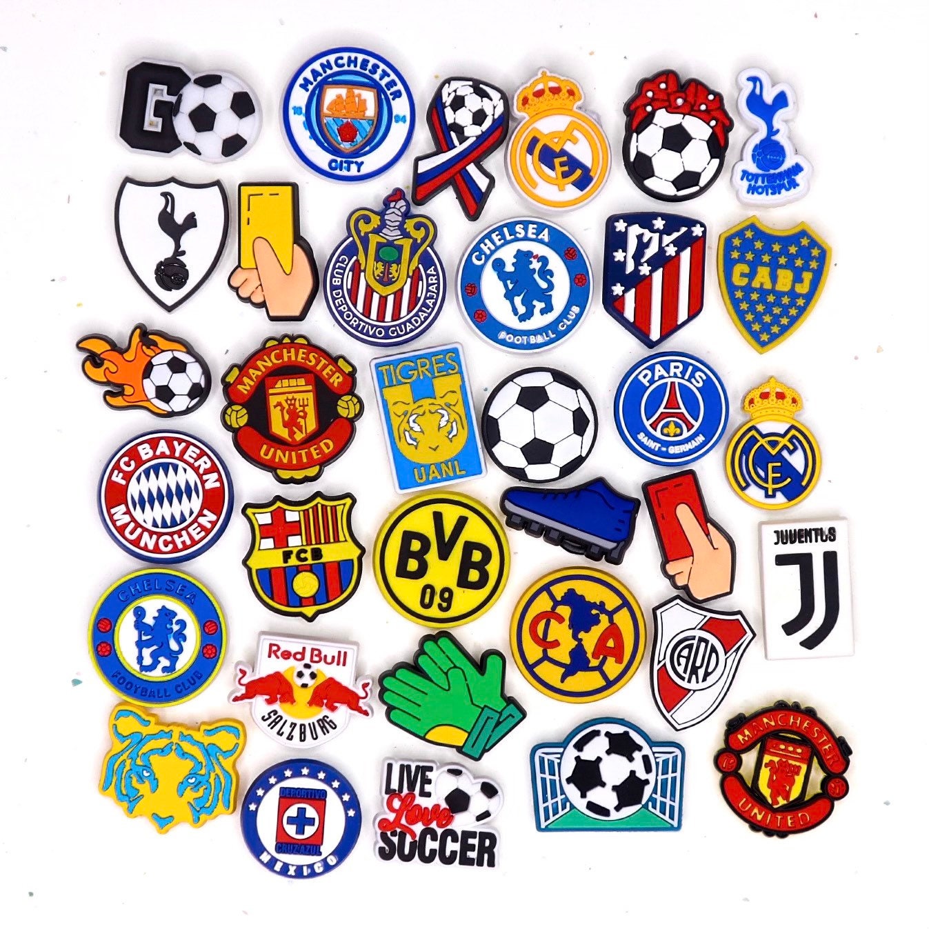 Soccer Teams Crocs Charms Sports Shoe Charms Fútbol Etsy