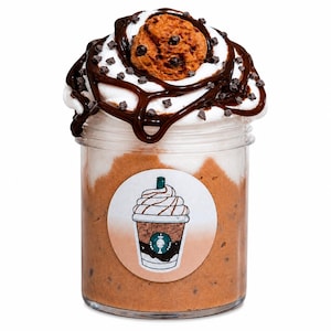 Cookie Crumble Frappe Handgjord Smörslime Doftande Choklad Vanilj Sensorisk Leksak
