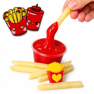 Chicken Nugget Scented Handmade Slime Kit DIY Clear Butter Texture Fidget Toy Happy Meal image 5