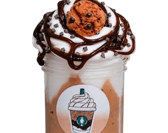 Cookie Crumble Frappe Handmade Butter Slime Scented Chocolate Vanilla Sensory Toy