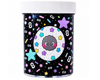 Soot Sprite Bingsu Slime, knapperig ASMR-slijm met Gummy Bear-geur