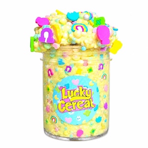 Lucky Cereal Crunchy Floam Slime, Doftande Handgjord Fidget Sensorisk Stressleksak