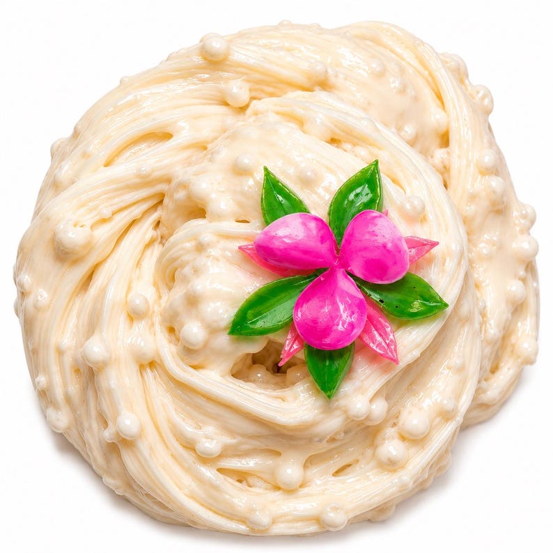 Mango Sticky Rice Handmade Slime Kit DIY, Scented Dessert Slime, Sensory Toy image 6