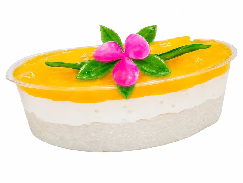 Mango Sticky Rice Handmade Slime Kit DIY, Scented Dessert Slime, Sensory Toy image 7