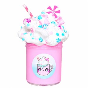 Rosa Hot Coco Handgjort Smörmolnslime, Doftande Fidget Sensorisk Leksak