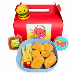 Chicken Nugget Scented Handmade Slime Kit DIY Clear Butter Texture Fidget Toy Happy Meal image 1