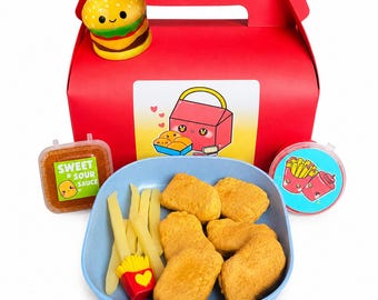 Chicken Nugget Scented Handmade Slime Kit DIY Clear Butter Texture Fidget Toy Happy Meal