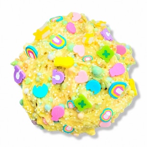 Lucky Cereal Crunchy Floam Slime, Scented Handmade Fidget Sensory Stress Toy 8oz