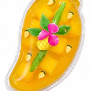 Mango Sticky Rice Handmade Slime Kit DIY, Scented Dessert Slime, Sensory Toy image 8