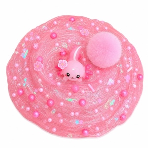 Pinky Baby Axolotl Handmade Slime, Thick Clear Texture Sensory Fidget Toy image 2