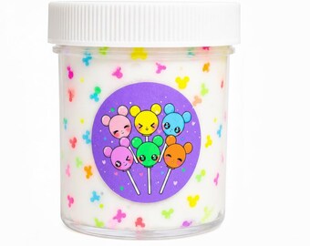 Mouse Glow Pops Handgemaakte geurende slijm dik glanzend UV-licht fidget speelgoed