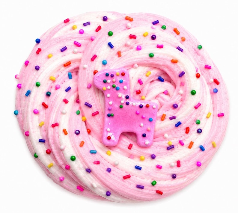 Animal Cookie Frosting Snow Butter Slime, Handmade Sugar Cookie Scented Sensory Fidget Toy 8oz