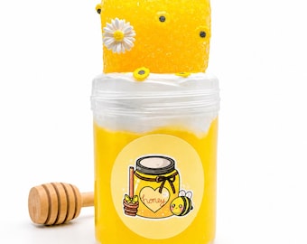 Milk & Honey Clay Cap Handmade Slime, Clear Butter Slime Sensory Toy