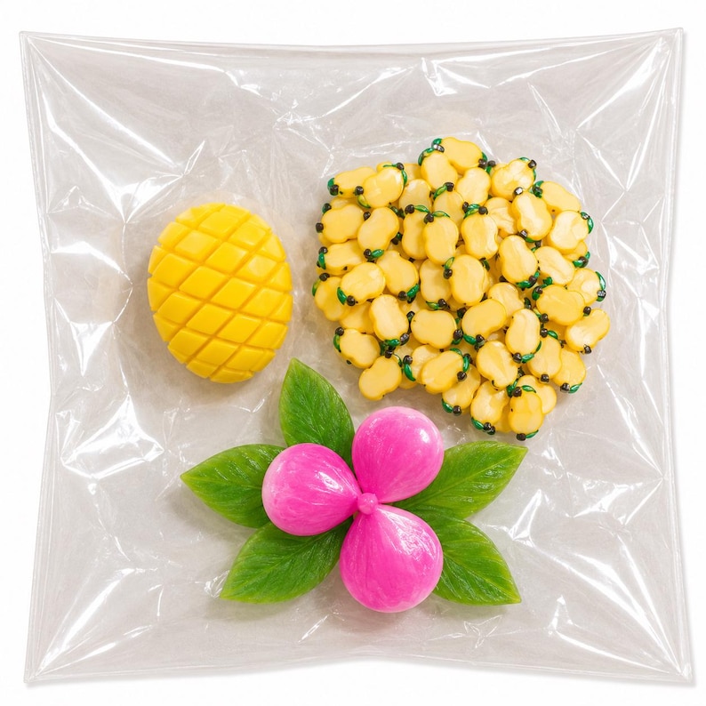 Mango Sticky Rice Handmade Slime Kit DIY, Scented Dessert Slime, Sensory Toy image 3