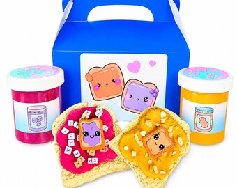 PB n J Slime Kit, Butter Jelly Sensory Fidget Toy, DIY Set