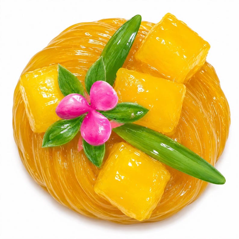 Mango Sticky Rice Handmade Slime Kit DIY, Scented Dessert Slime, Sensory Toy image 5