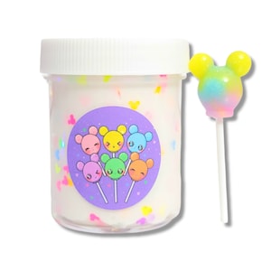 Mouse Glow Pops Handmade Thick Slime